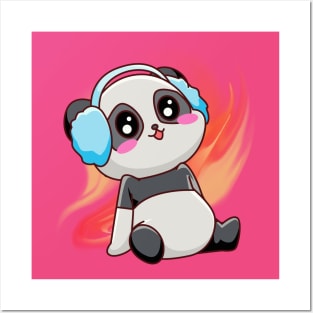 Cute Panda Yoga - Adorable Panda - Kawaii Panda Posters and Art